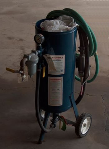 Dual ATD Sand Blaster with Hoses Road District Equipment Sale